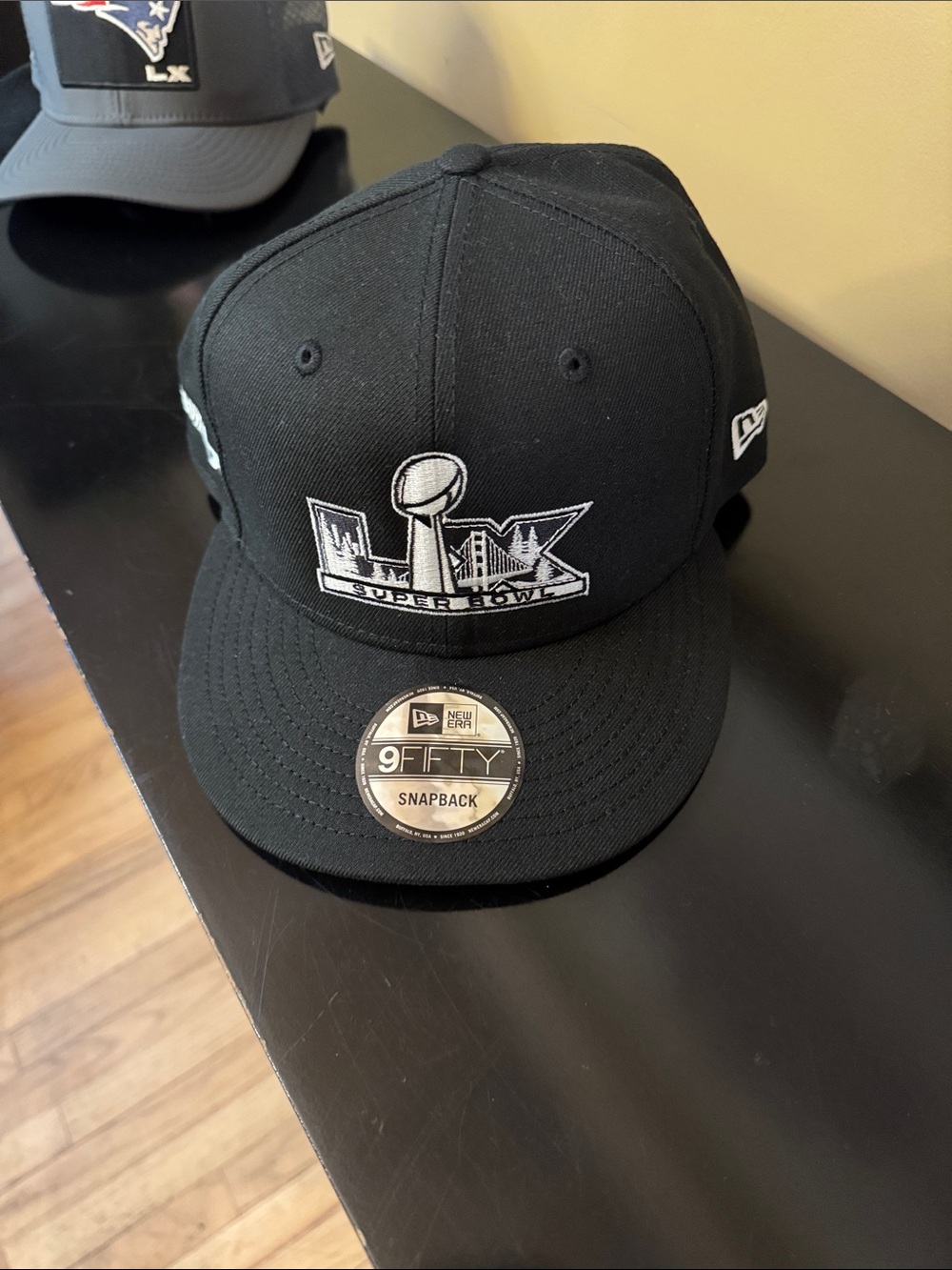 New Era Black Super Bowl LIK 9FIFTY Snapback Hat